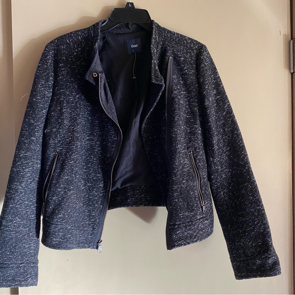 Gap black zipper jacket